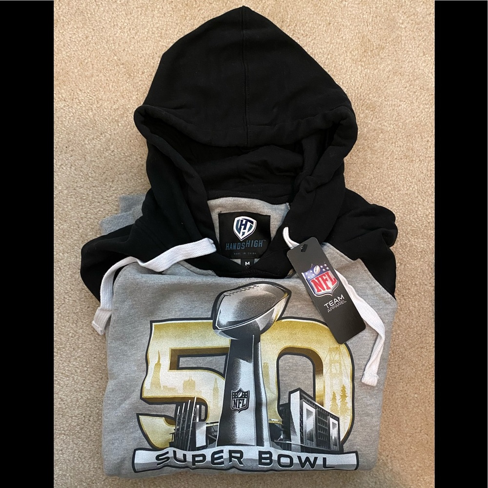 NWT Super Bowl 50 Championship Hooded Sweatshirt